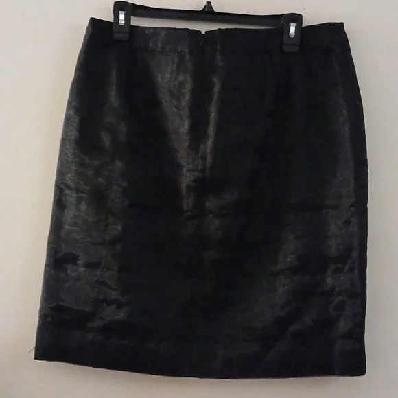 Vintage Lillie Rubin size 14 black skirt with slit on the button left NWOT